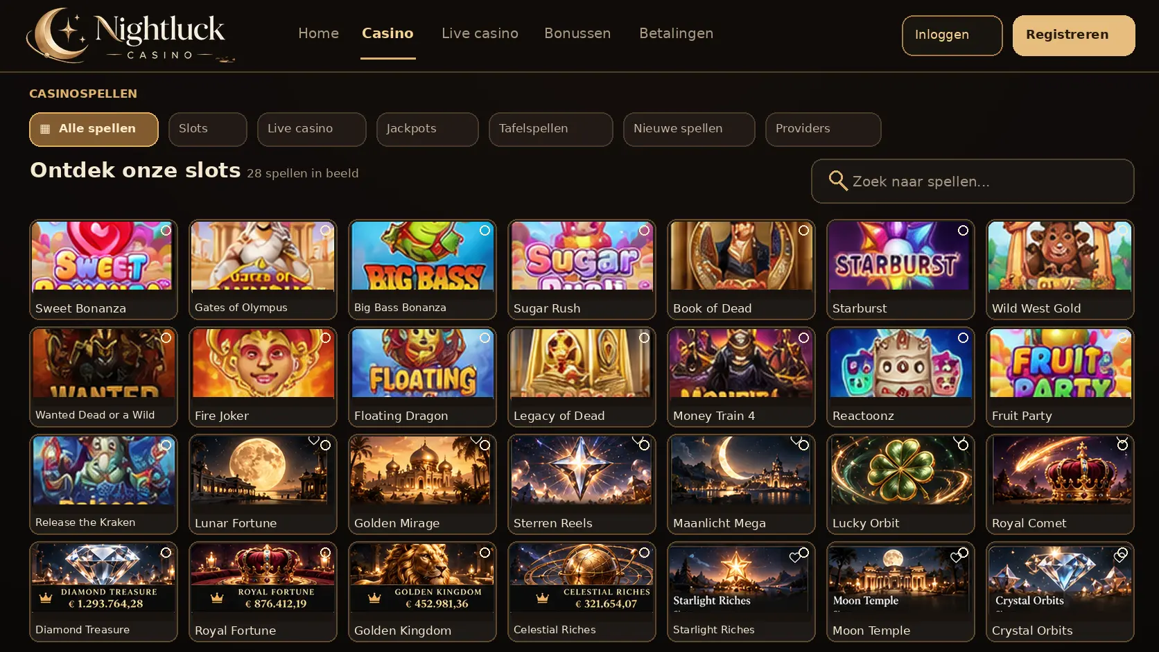 Nightluck Casino Nederland: Spellen, Providers en Account image 3
